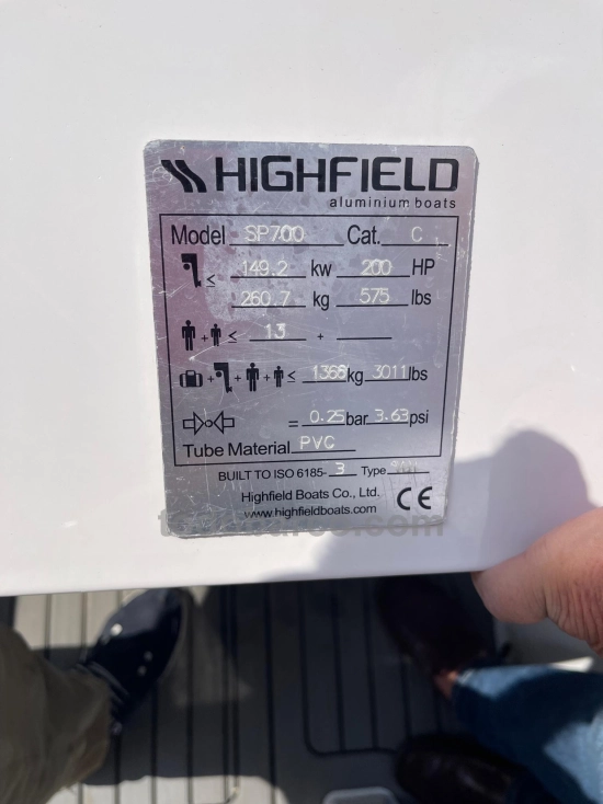 Highfield SP 700 preowned for sale