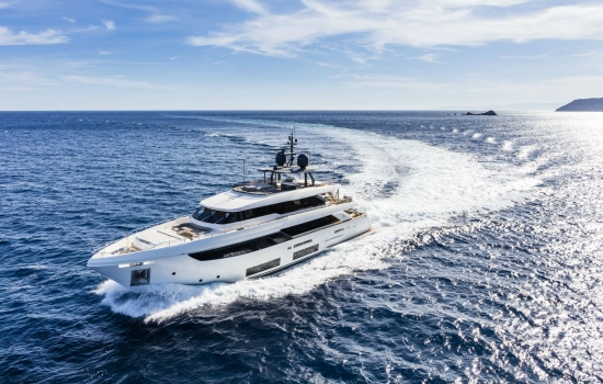 Custom Line Navetta 33m preowned for sale