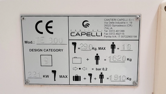 Capelli Tempest 800 preowned for sale