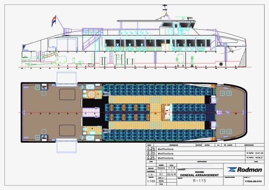 Rodman Catamaran Passenger Ship 248 Pax 115 neu zum verkauf