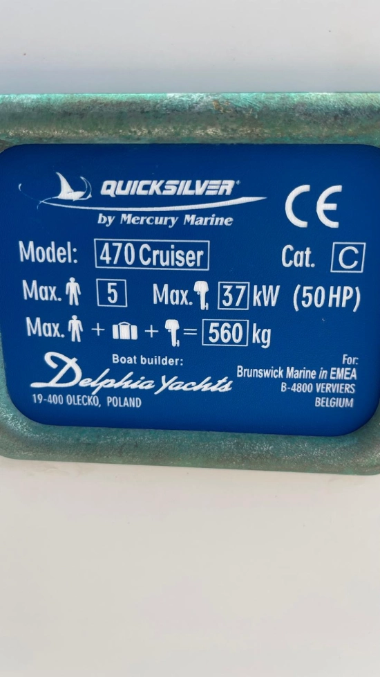 Quicksilver Cruiser 470 preowned for sale