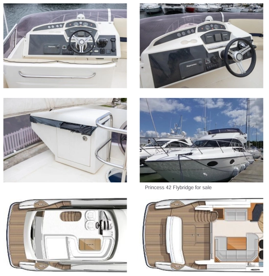 Princess 42 flybridge preowned for sale