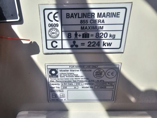 Bayliner 855 CIERA preowned for sale