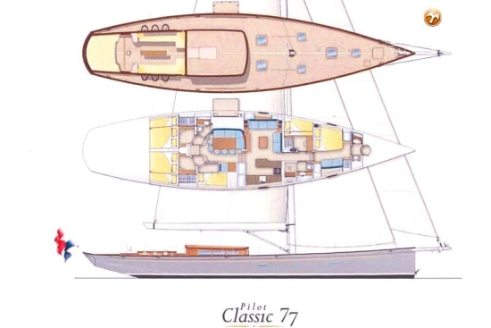 Hoek Design Pilot Cutter 77 d’occasion à vendre