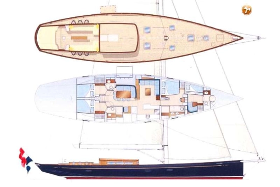 Hoek Design Pilot Cutter 77 d’occasion à vendre