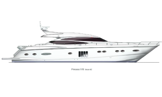 Princess V78 preowned for sale