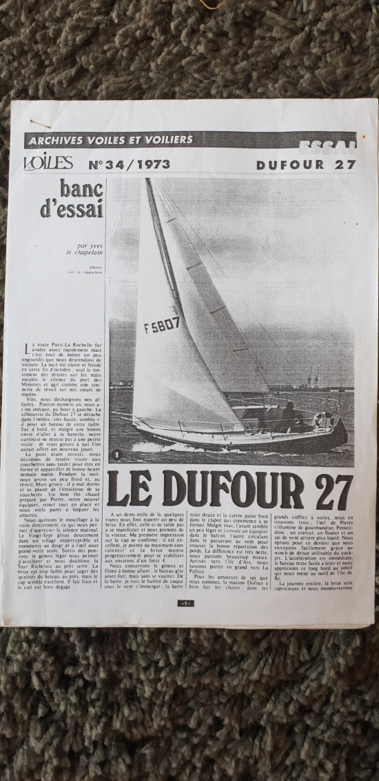 Dufour Yachts 27 gebraucht zum verkauf