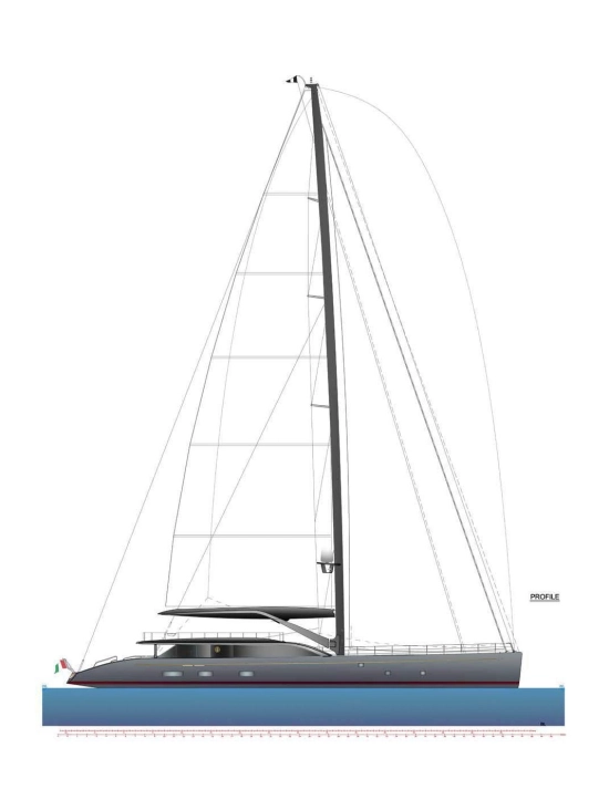 Perini Navi 47M S Y Custom Model brand new for sale