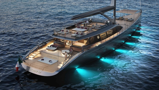 Perini Navi 47M S Y Custom Model brand new for sale