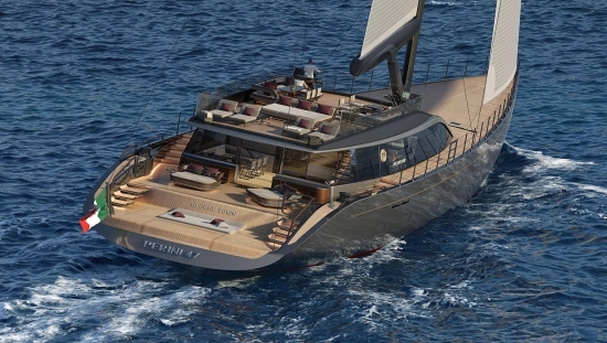 Perini Navi 47M S Y Custom Model brand new for sale